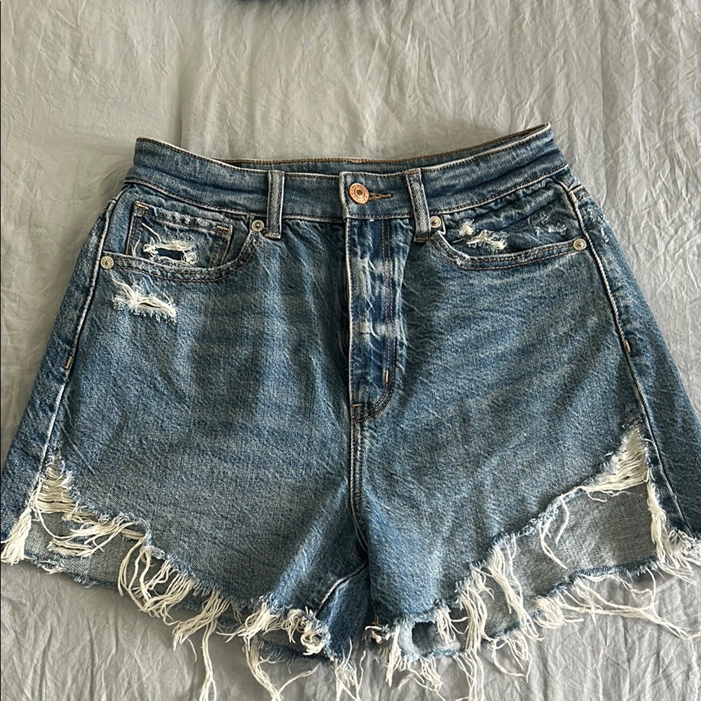 Distressed Denim Women's Shorts